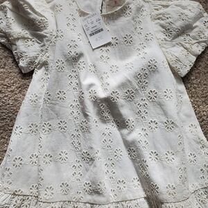 Crewcuts White Floral Kids Dress